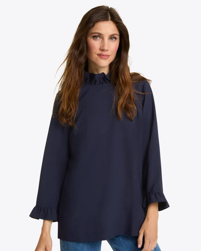 Draper James Ingrid Top In Matte Satin Women Tops