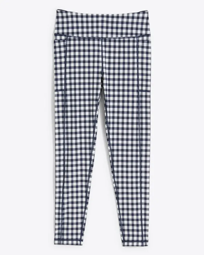 Draper James Leggings In Navy Gingham Women Lounge and Pajamas