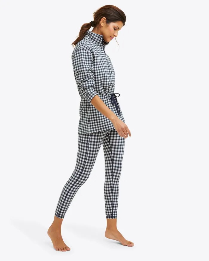 Draper James Leggings In Navy Gingham Women Lounge and Pajamas