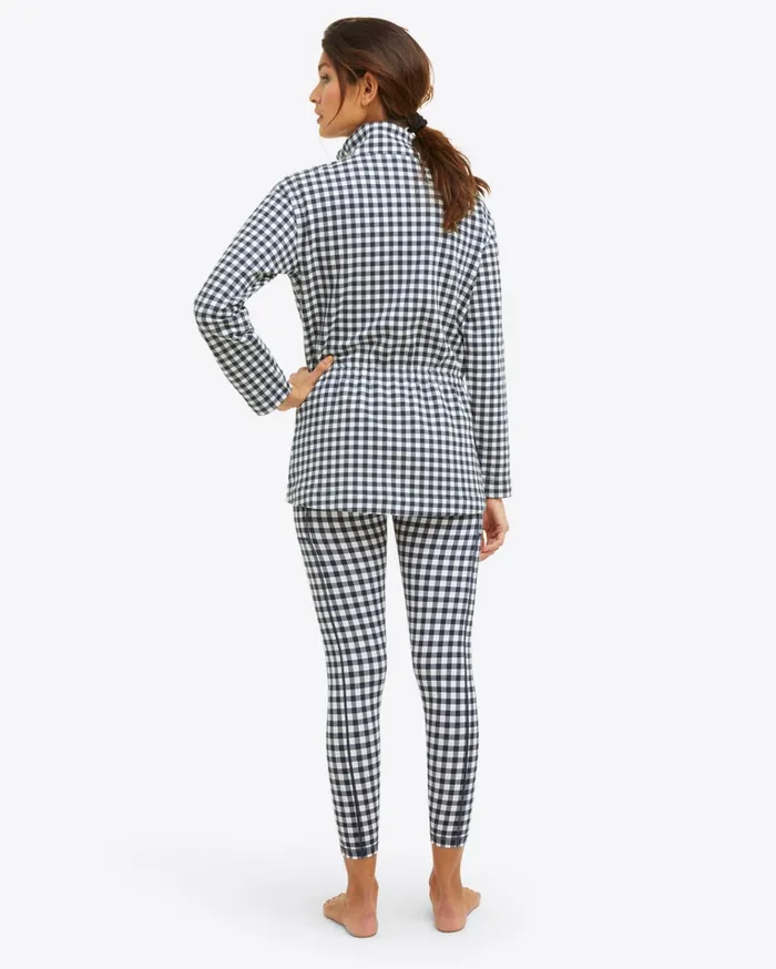 Draper James Leggings In Navy Gingham Women Lounge and Pajamas