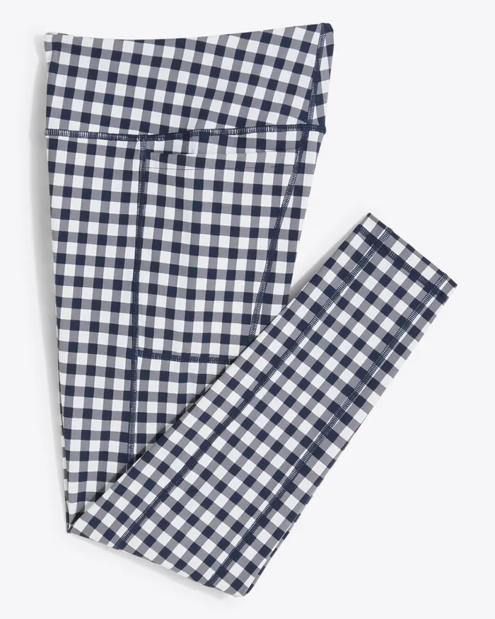 Draper James Leggings In Navy Gingham Women Lounge and Pajamas