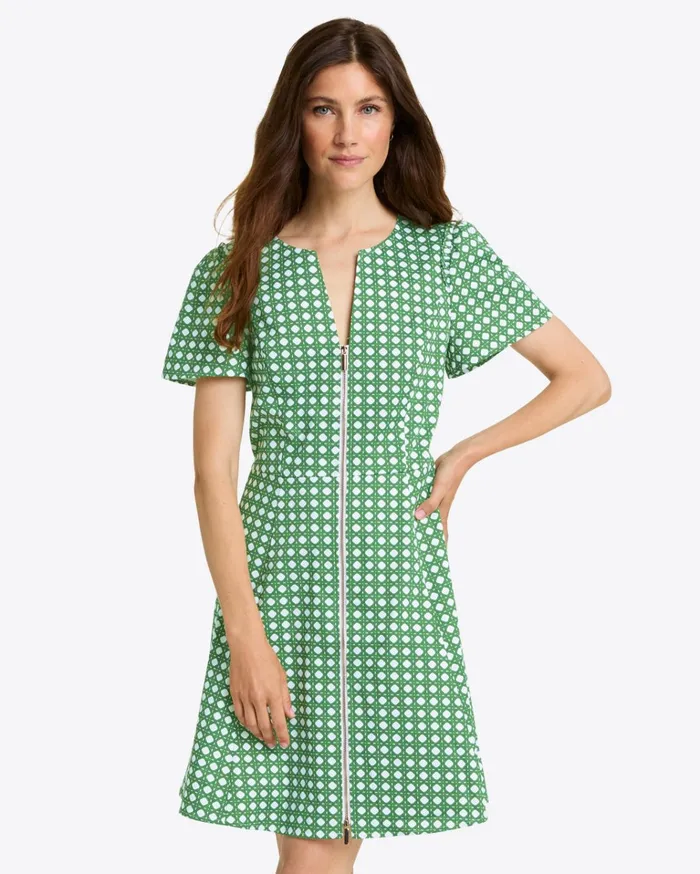 Draper James Mae Love Circle Dress In Rattan Women Dresses