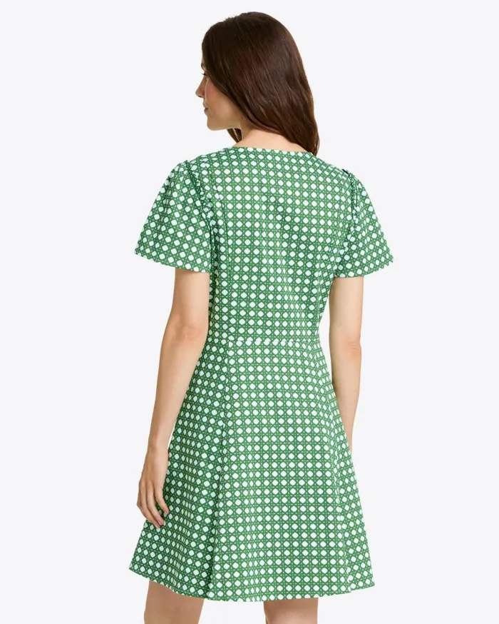 Draper James Mae Love Circle Dress In Rattan Women Dresses