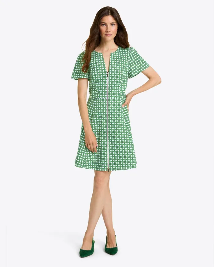 Draper James Mae Love Circle Dress In Rattan Women Dresses