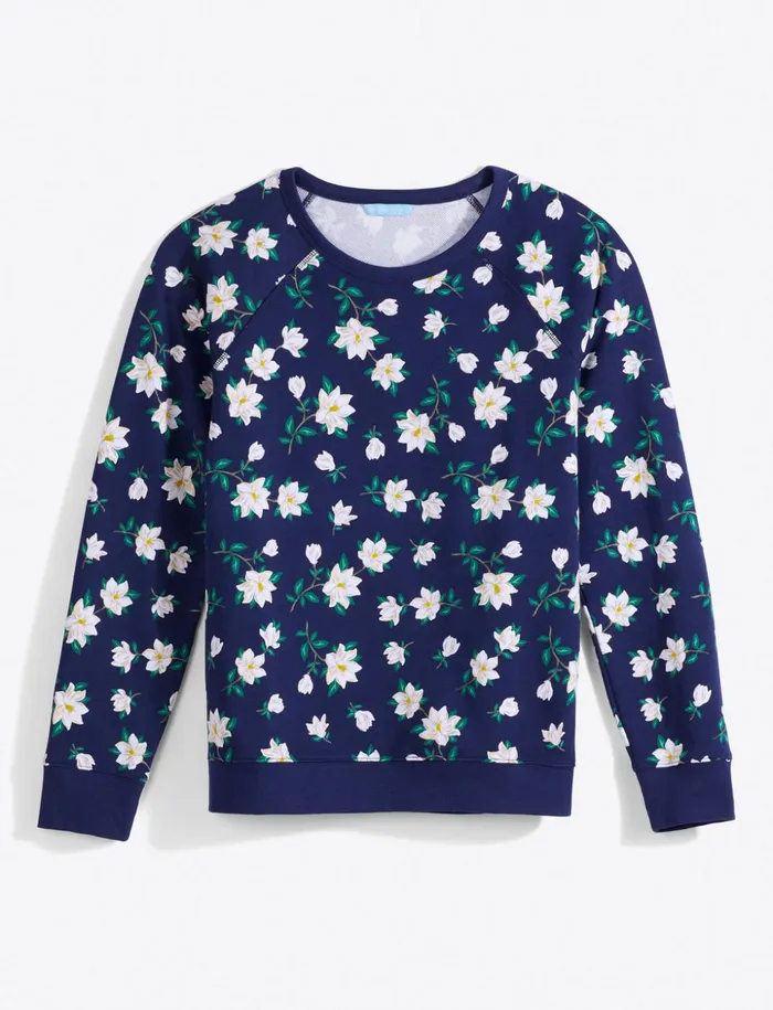 Draper James Natalie Sweatshirt In Magnolia Women Lounge and Pajamas
