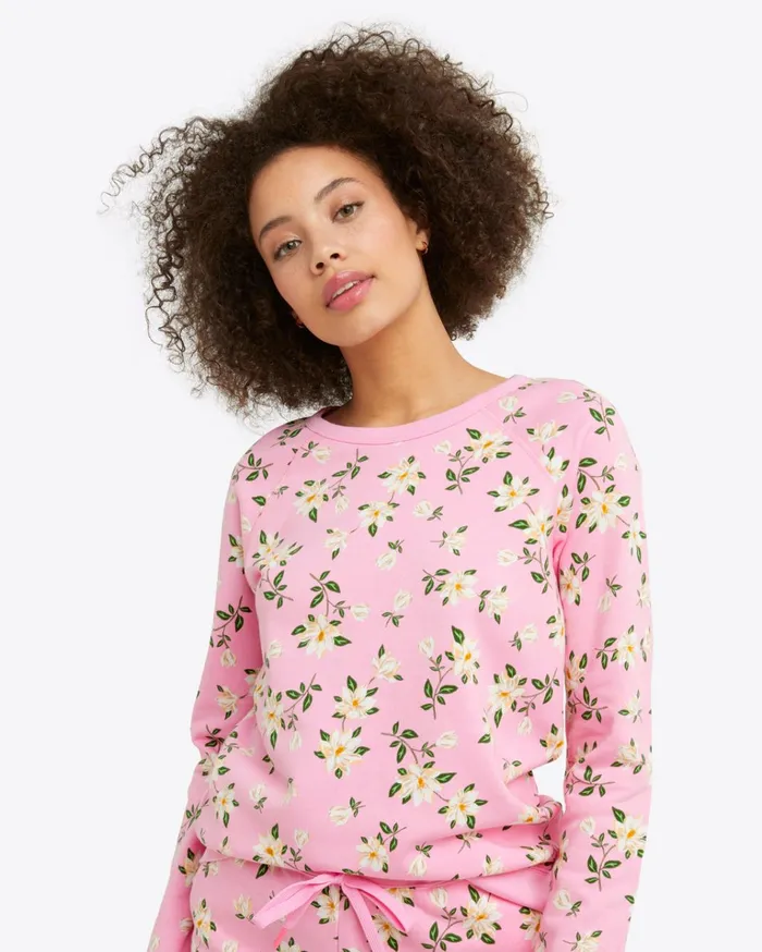 Draper James Natalie Sweatshirt In Magnolia Women Tops