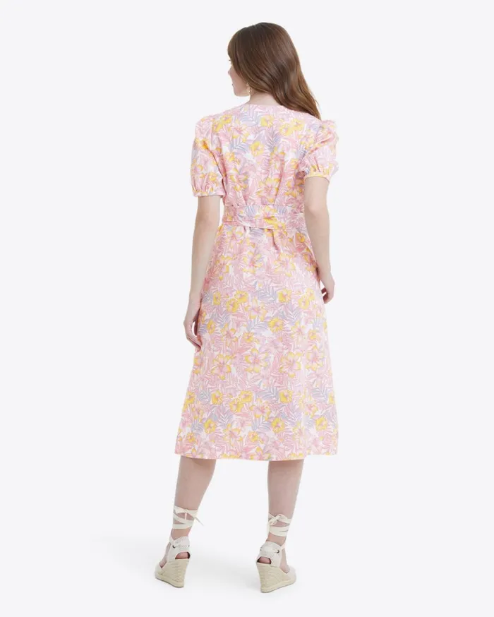 Draper James Rhonda Wrap Dress In Lily Floral Women Dresses