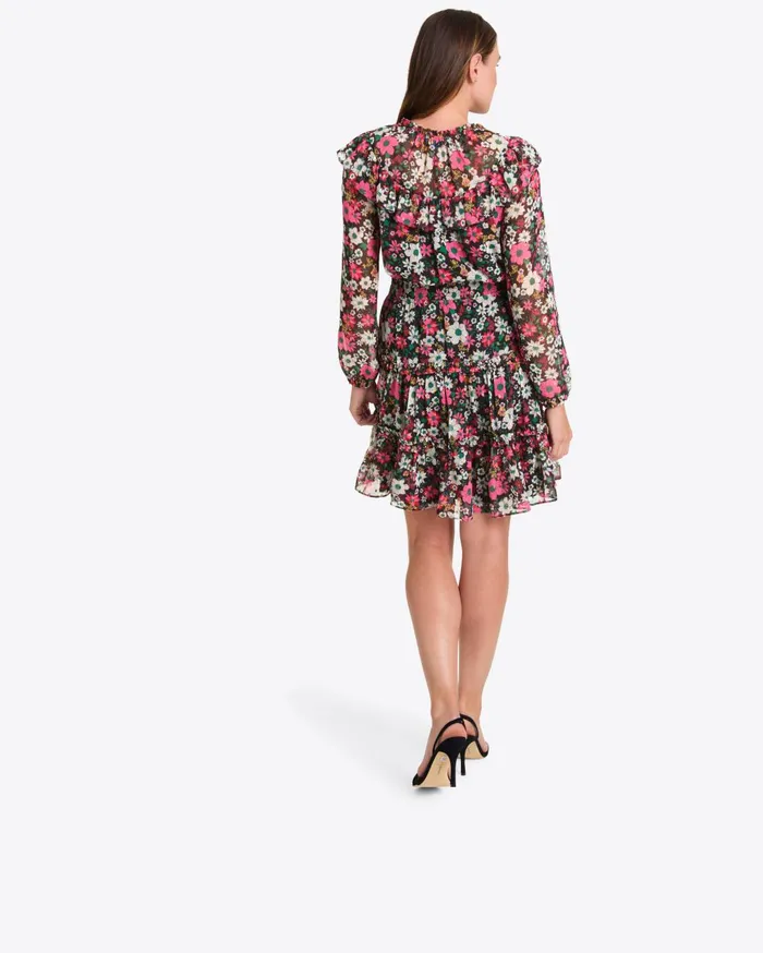 Draper James Tiered Ruffle Skirt In Amaryllis Fil Coupe Women Bottoms and Skirts