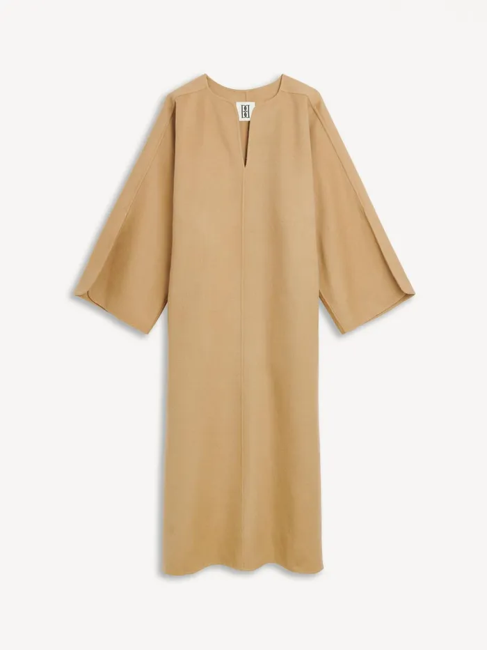Dresses Women By Malene Birger Cais Wool Dress Dark Sand