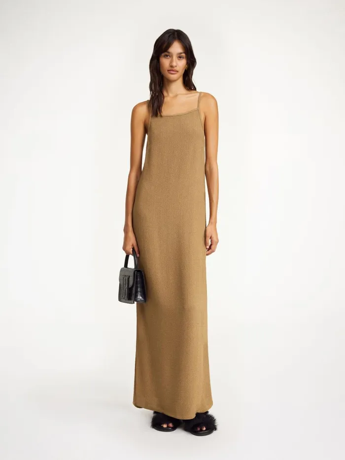 Dresses Women By Malene Birger Ellionore Maxi Dress Light Brown