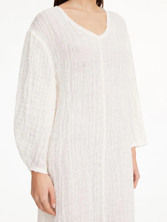 Dresses Women By Malene Birger Miolla Organic Linen Dress Pure White