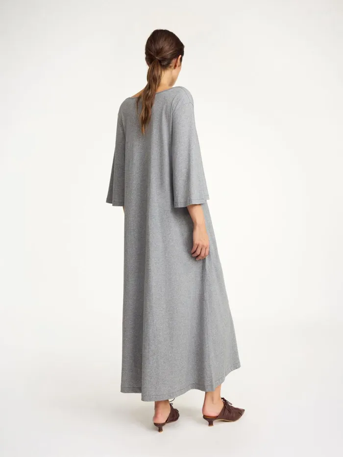 Dresses Women By Malene Birger Yalia Maxi Dress Grey Melange