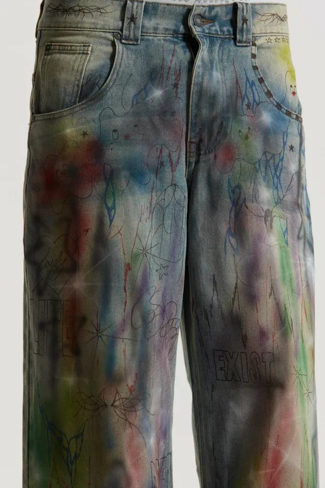 Drifting Through Space Baggy Jeans Blue Men Jaded London Baggy Jeans Drifting Through Space Baggy Jeans Blue Men Jaded London Baggy Jeans