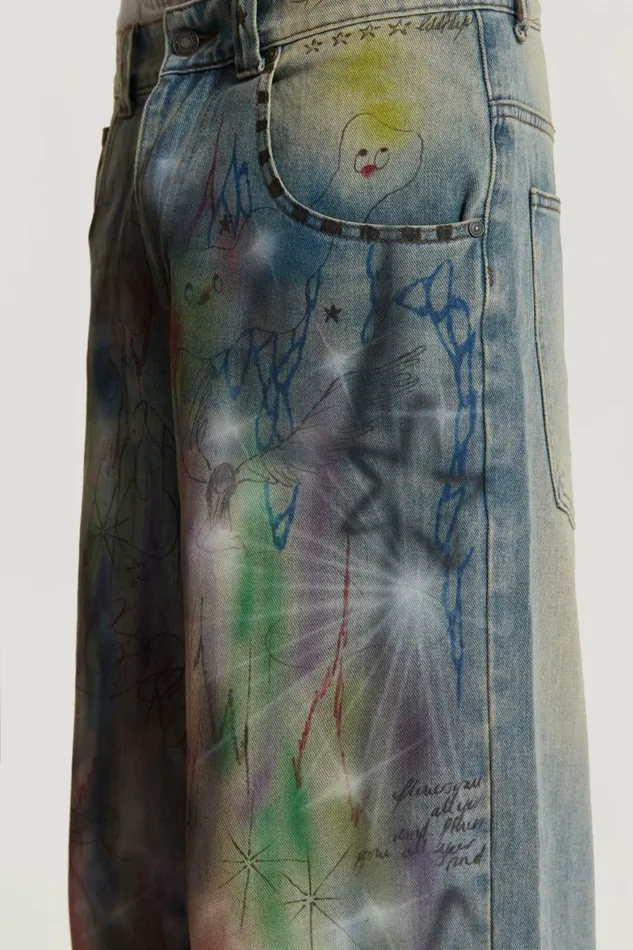 Drifting Through Space Baggy Jeans Blue Men Jaded London Baggy Jeans Drifting Through Space Baggy Jeans Blue Men Jaded London Baggy Jeans