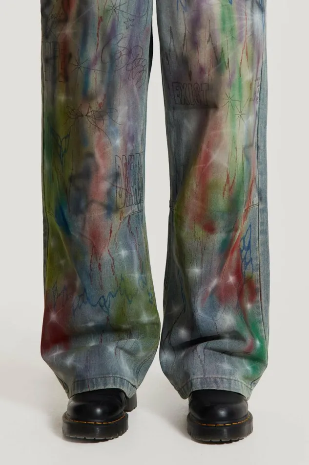 Drifting Through Space Baggy Jeans Blue Men Jaded London Baggy Jeans Drifting Through Space Baggy Jeans Blue Men Jaded London Baggy Jeans