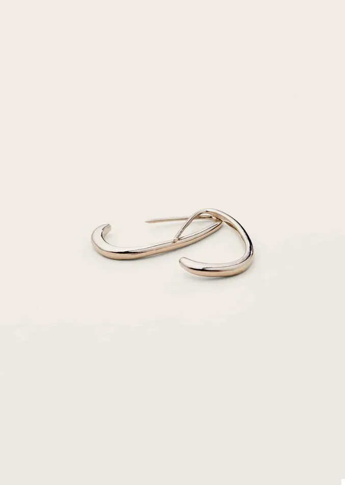 Drop Hoop Earrings Silver Women Phase Eight Jewellery