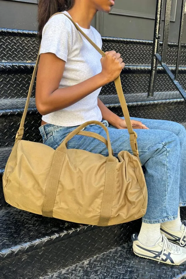 Duffle Bag Kaki Women Brandy Melville Bags and Backpacks
