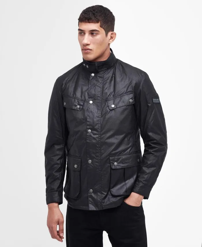 Duke Wax Jacket Black Men Barbour Waxed Jackets