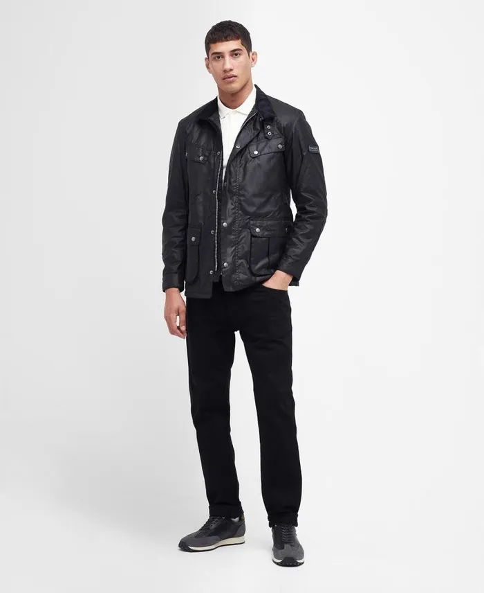 Duke Wax Jacket Black Men Barbour Waxed Jackets