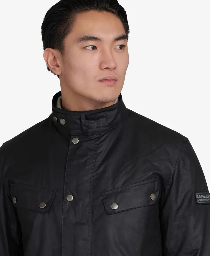 Duke Wax Jacket Black Men Barbour Waxed Jackets