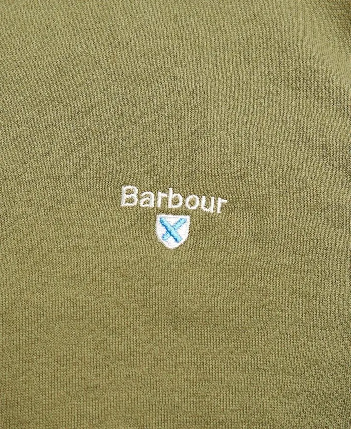 Egglescliff Sweatshirt Ivy Green Men Barbour Hoodies and Sweatshirts