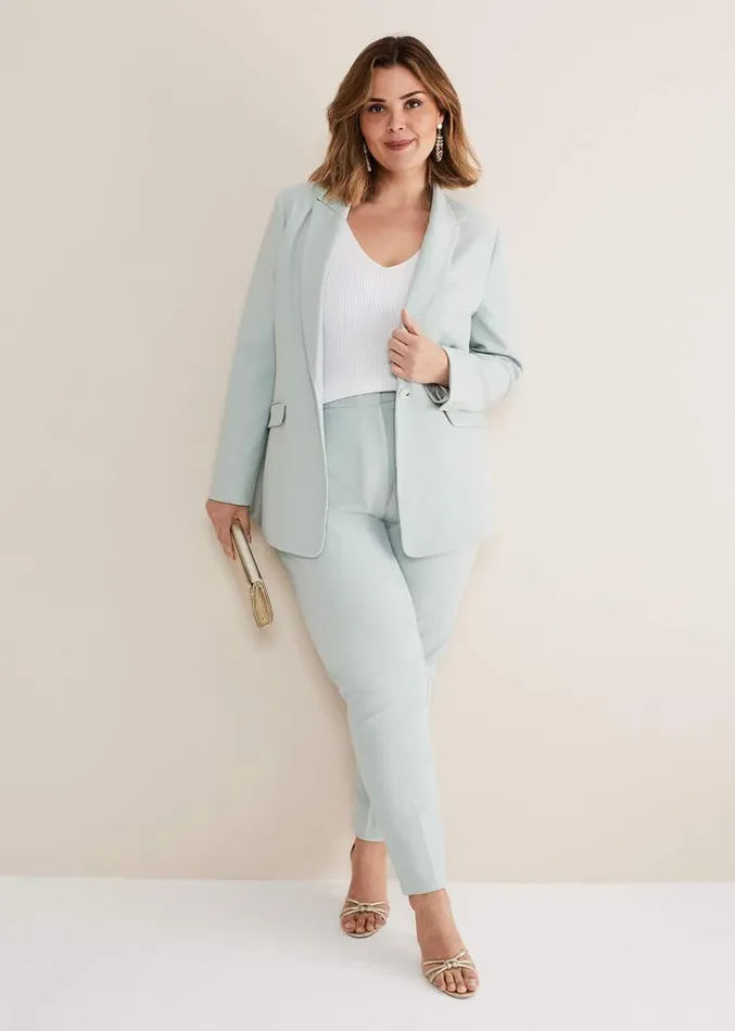 Eira Blue Blazer Eau De Nil Women Phase Eight Jackets