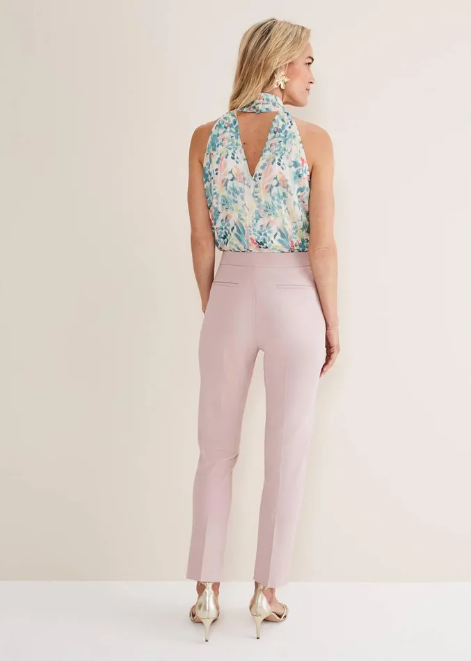 Eira Cigarette Trousers Soft Pink Women Phase Eight Trousers