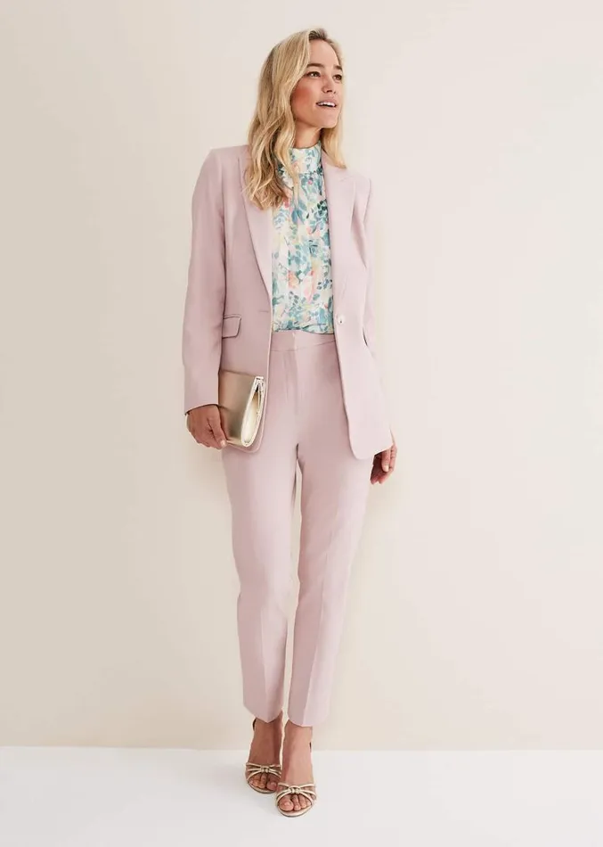 Eira Cigarette Trousers Soft Pink Women Phase Eight Trousers