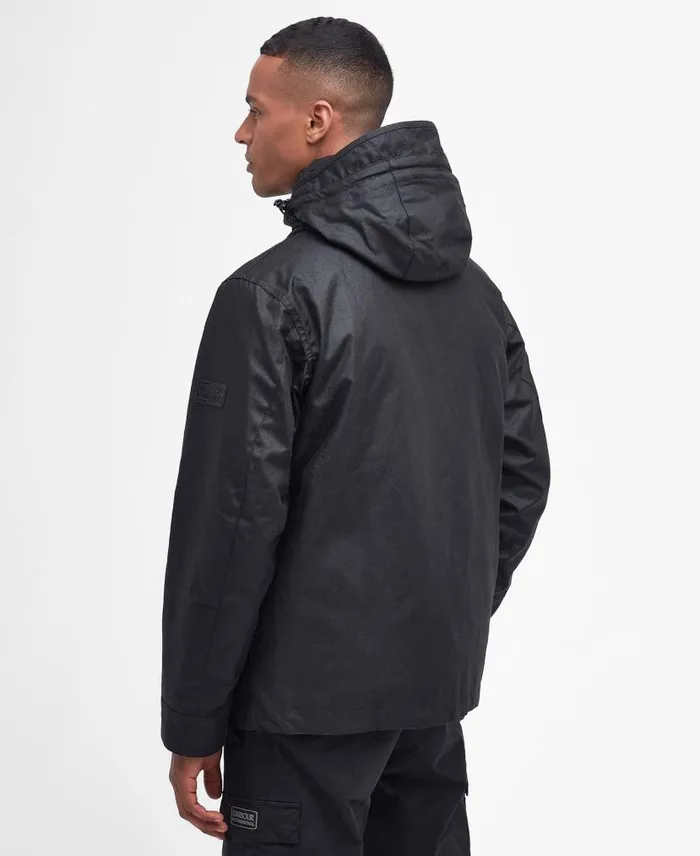 Element Waxed Jacket Classic Black Men Barbour Waxed Jackets