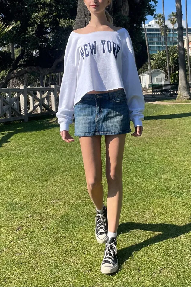 Ellie New York Top Natural White Women Brandy Melville Tops