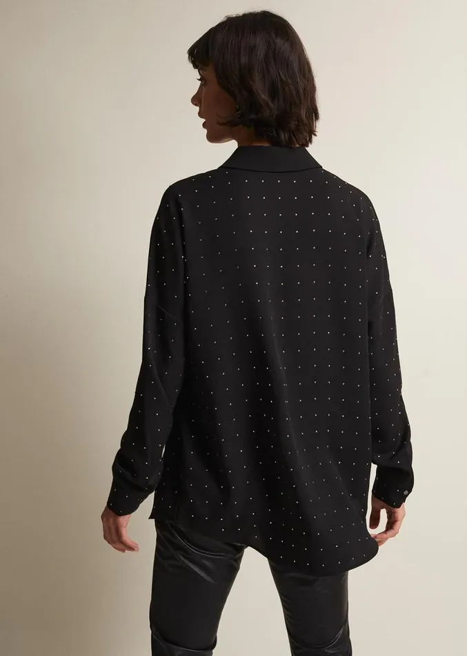Elowen Embellished Longline Shirt Black Women Phase Eight Shirts and Blouses Elowen Embellished Longline Shirt Black Women Phase Eight Shirts and Blouses