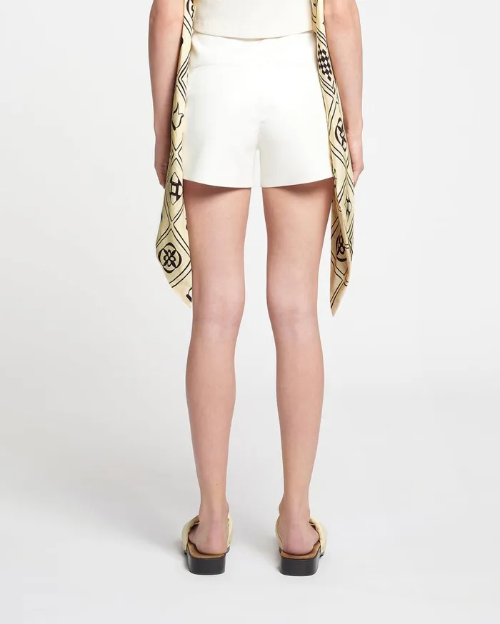 Elza Okobor AltLeather Shorts White Women Nanushka Shorts