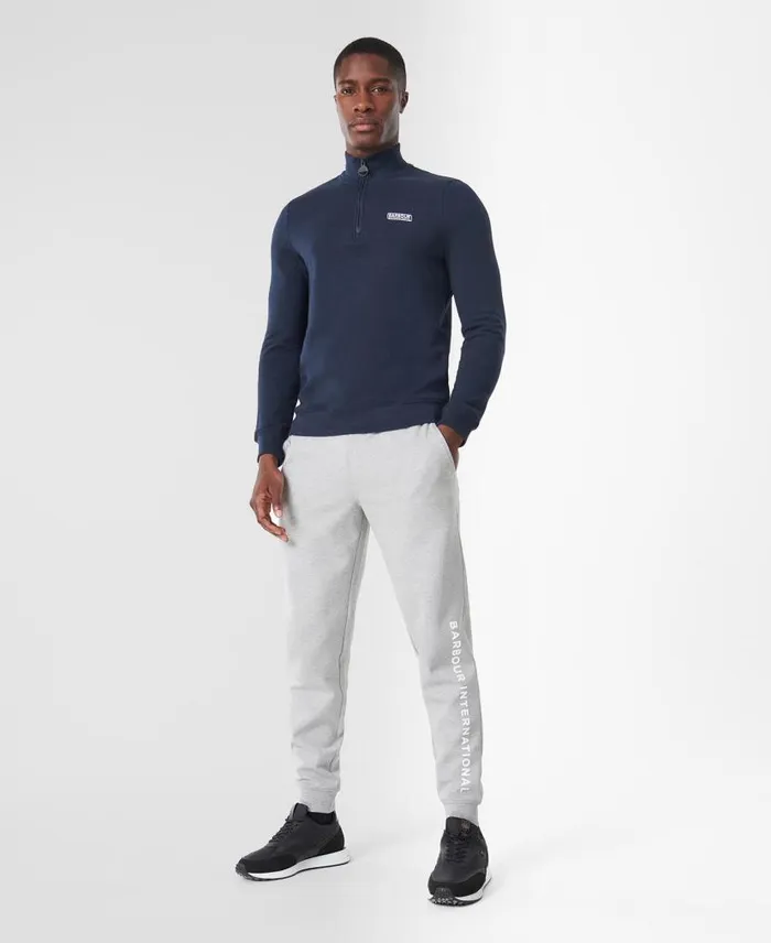 Essential HalfZip Sweatshirt Black Men Barbour Hoodies and Sweatshirts