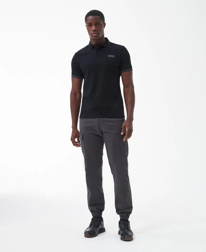 Essential Tipped Polo Iron Ore Men Barbour Polo Shirts