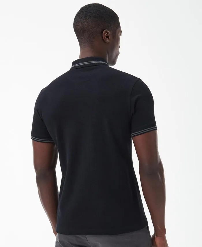 Essential Tipped Polo Iron Ore Men Barbour Polo Shirts