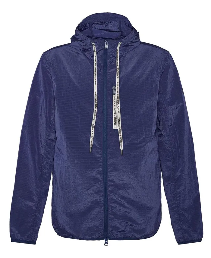 Exchange Hooded Jacket Pigment Navy Men Barbour Casual Jackets