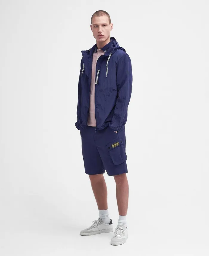 Exchange Hooded Jacket Pigment Navy Men Barbour Casual Jackets