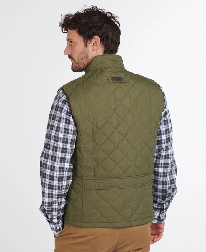 Explorer Gilet Mid Olive Men Barbour Gilets and Liners