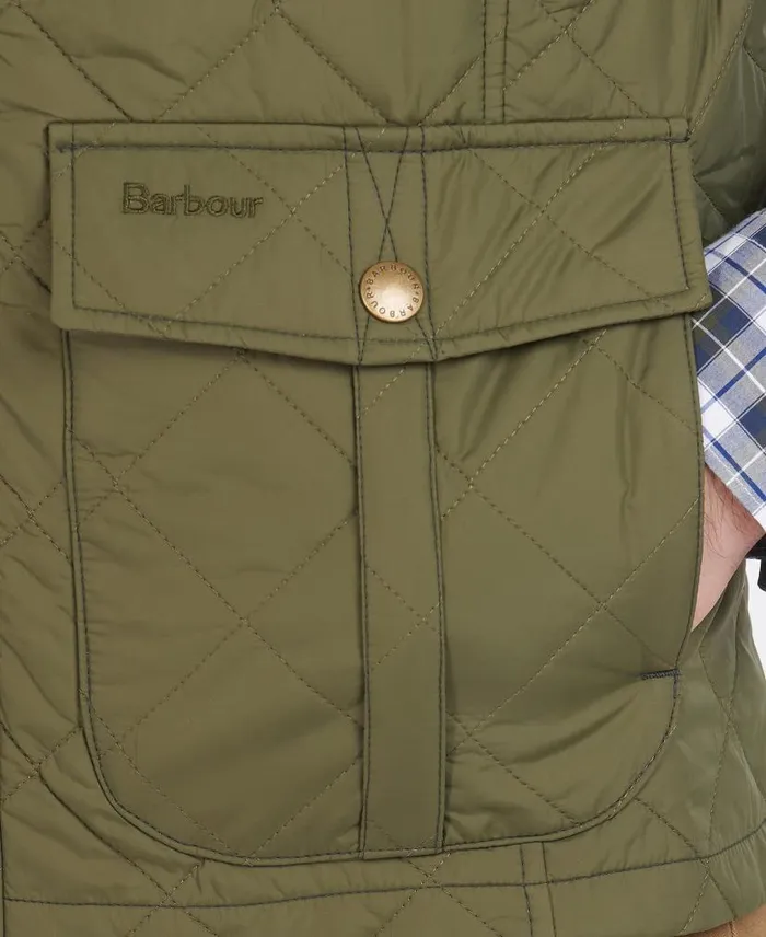 Explorer Gilet Mid Olive Men Barbour Gilets and Liners