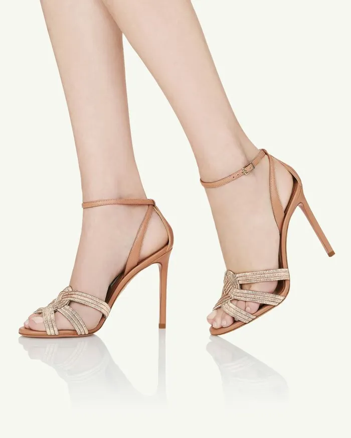 Felix Sandal 105 Pink Women Aquazzura Sandals Felix Sandal 105 Pink Women Aquazzura Sandals