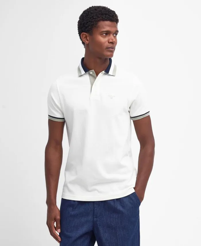 Finkle Polo Shirt Force Blue Men Barbour Polo Shirts