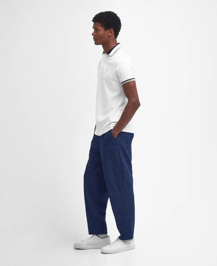 Finkle Polo Shirt Force Blue Men Barbour Polo Shirts