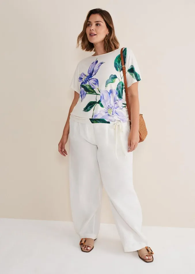 Fiorella Tie Front Top Ivory Women Phase Eight Shirts and Blouses