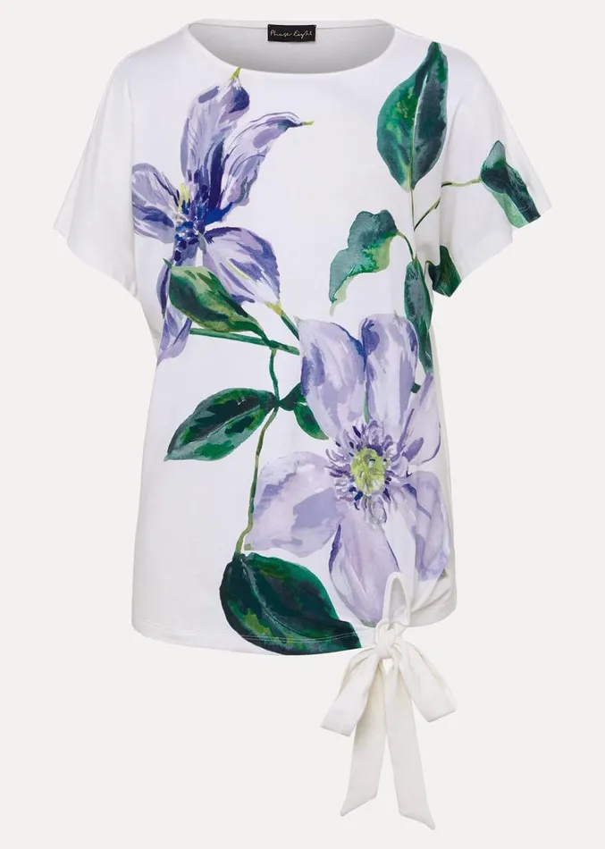 Fiorella Tie Front Top Ivory Women Phase Eight Shirts and Blouses