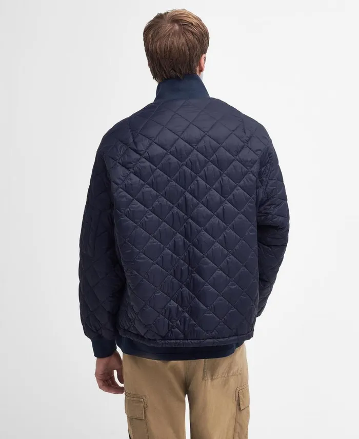 Flyer Field Quilted Jacket Classic Navy Men Barbour Quilted Jackets