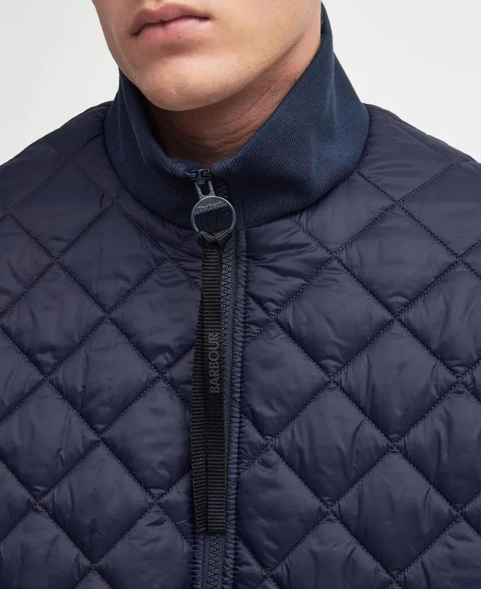 Flyer Field Quilted Jacket Classic Navy Men Barbour Quilted Jackets