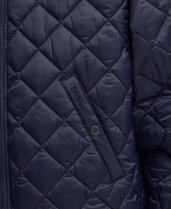 Flyer Field Quilted Jacket Classic Navy Men Barbour Quilted Jackets