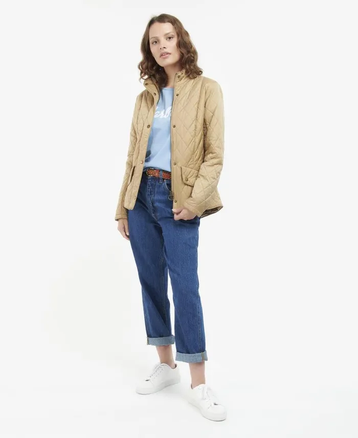 Flyweight Cavalry Quilted Jacket Rose Dust Women Barbour Quilted Jackets