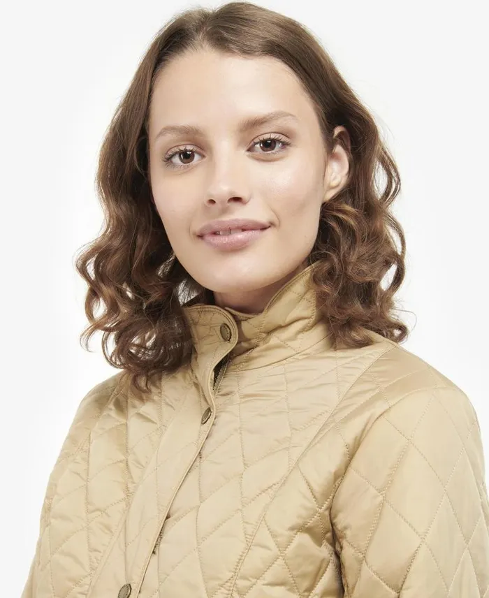 Flyweight Cavalry Quilted Jacket Rose Dust Women Barbour Quilted Jackets