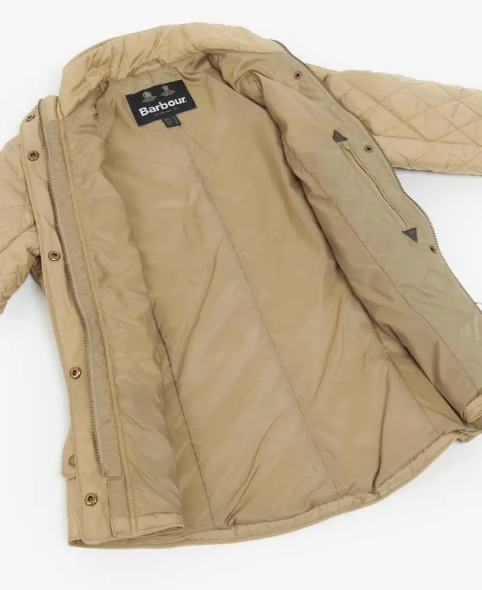 Flyweight Cavalry Quilted Jacket Rose Dust Women Barbour Quilted Jackets